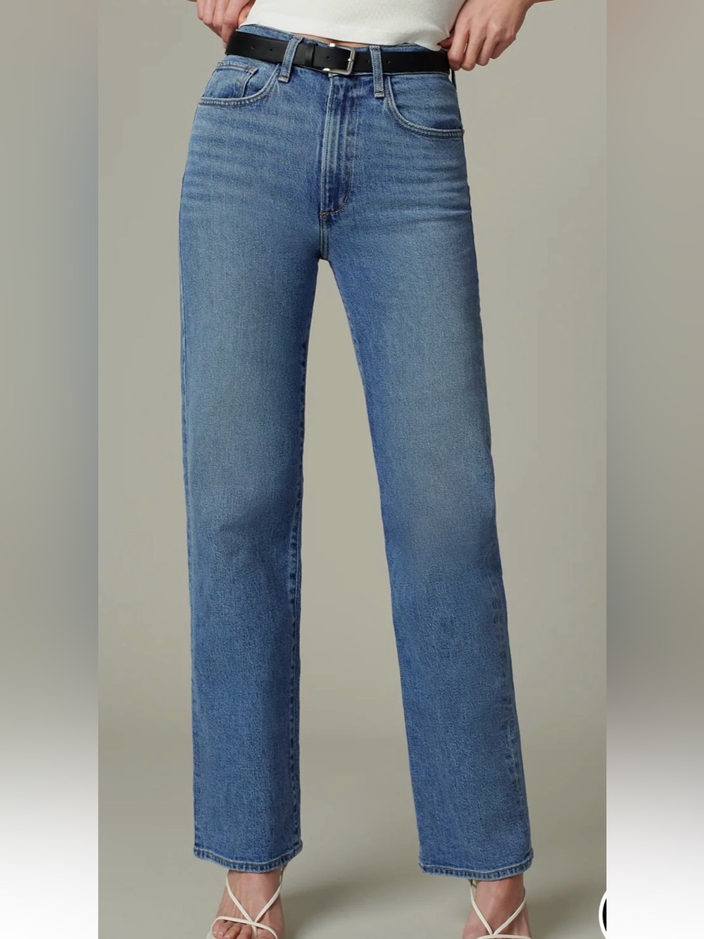 Joe's Jeans Women’s Straight-Leg High Waist Denim Medium Wash Size 28 33” Inseam